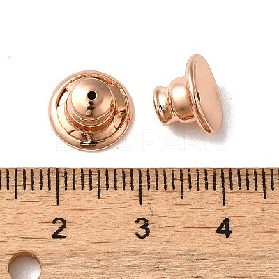 Rack Plating Brass Ear Nuts X-KK-G480-06RG-1