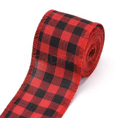 Polyester Imitation Linen Ribbon OCOR-G007-02C-1