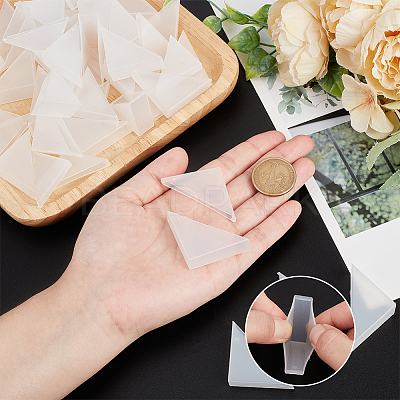 50Pcs 5 Styles Plastic Triangle Corner Protector FIND-NB0005-47-1