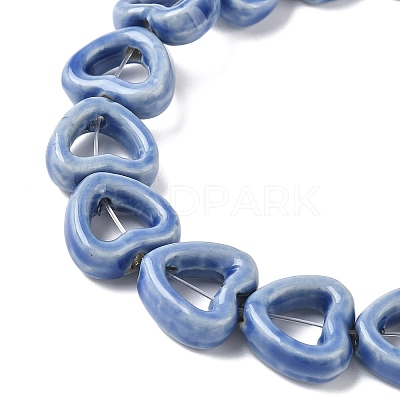 Handmade Porcelain Beads Strands PORC-Z002-01G-1