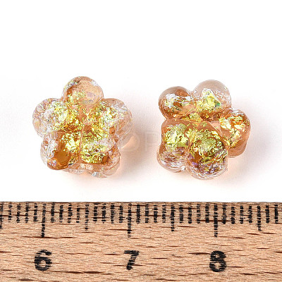 Handmade Foil Lampwork Beads Strands FOIL-T008-06H-1