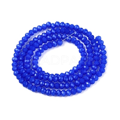 Opaque Solid Color Imitation Jade Glass Beads Strands EGLA-A044-P1mm-D32-1