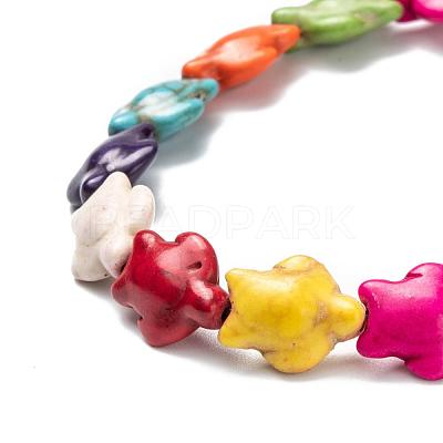 Dyed Synthetic Turquoise Beads Strands G-M152-01-A-1