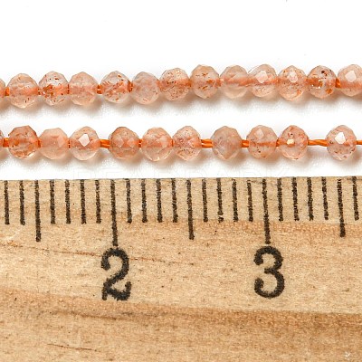 Natural Sunstone Beads Strands G-K182-2mm-13A-1