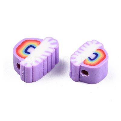 Handmade Polymer Clay Beads CLAY-N011-63-1