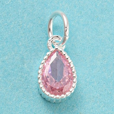 925 Sterling Silver Birthstone Charms STER-G035-01B-04-1