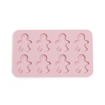 Gingerbread Man Food Grade Silicone Molds DIY-I021-02-1