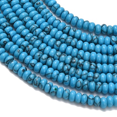 Synthetic Turquoise Beads Strands G-Z110-B01-2x4mm-03-1
