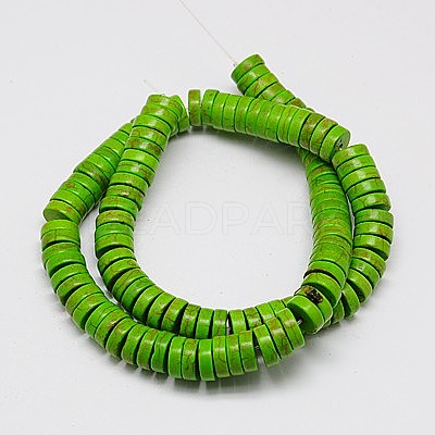Synthetic Turquoise Beads Strands TURQ-G110-5x3mm-10-1