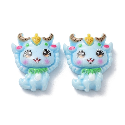 Opaque Resin Cabochons RESI-Z005-01-1