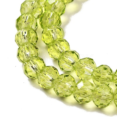 Transparent Baking Paint Glass Beads Strands DGLA-A034-T4mm-D05-1
