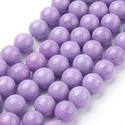 Natural Mashan Jade Round Beads Strands G-D263-10mm-XS24-1