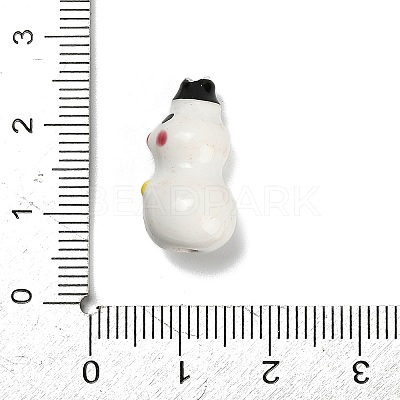 Christmas Handmade Porcelain Beads PORC-L081-01C-1