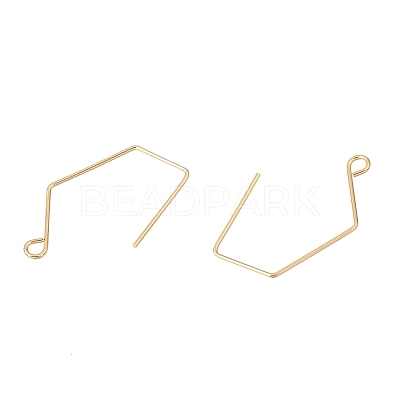 Brass Earring Hooks KK-CBA2395-11G-1