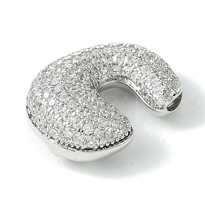 Rack Plating Brass Cubic Zirconia Pendants KK-S378-02P-C-1