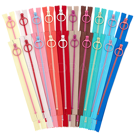 20Pcs 20 Styles Cloth Zippers FIND-PH0027-14-1