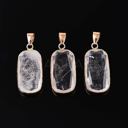 Natural Quartz Crystal Pendants G-N349-03A-G-1