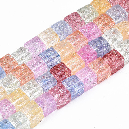 Crackle Glass Beads X-GLAA-S192-005A-1