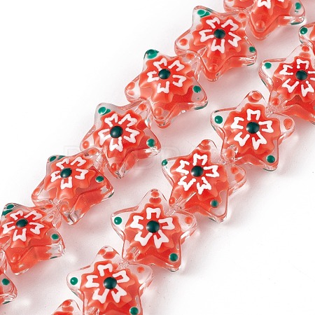Glass Beads Strands X1-LAMP-F029-03E-1