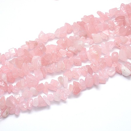 Natural Rose Quartz Beads Strands X-G-O049-C-60-1