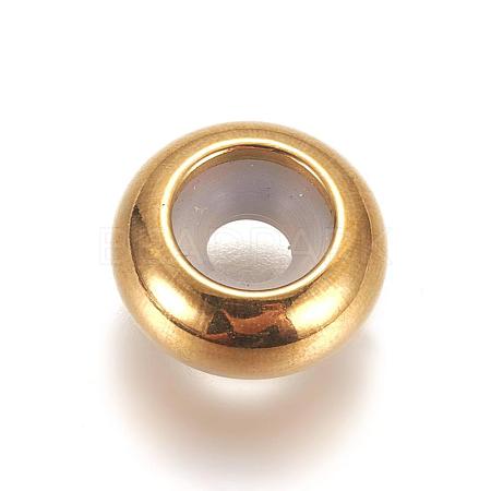 PVD Vacuum Plating 304 Stainless Steel Beads STAS-L222-41C-G-1