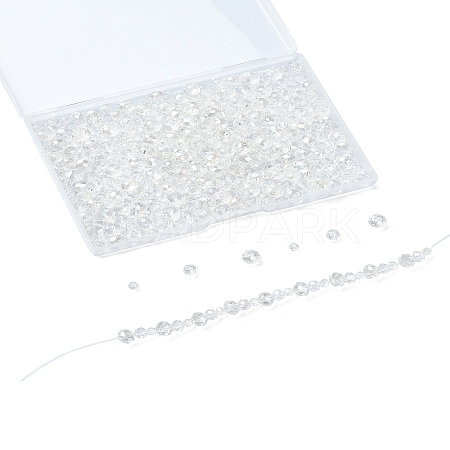 Electroplate Glass Beads Strands EGLA-YW0003-18A-1