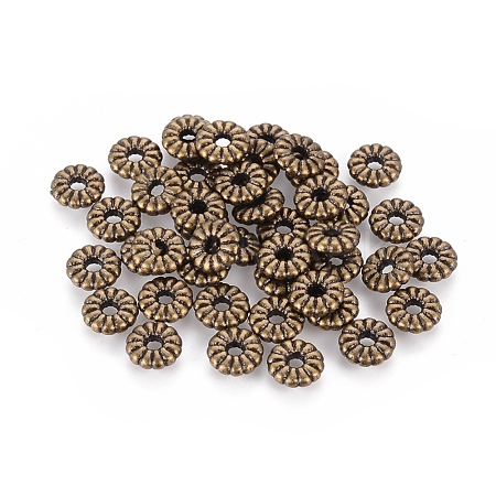 Tibetan Style Spacer Beads TIBEB-LF0720YKG-AB-LF-1