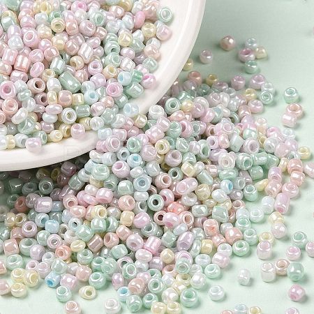 Opaque Colours Luster Glass Seed Beads SEED-A030-11D-1