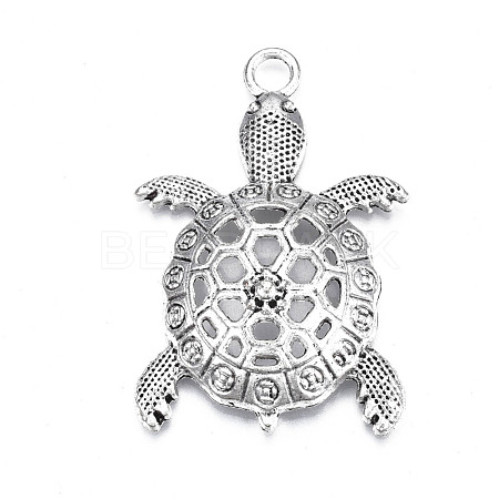 Tibetan Style Alloy Big Pendants TIBE-N010-52AS-1