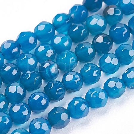 Natural Agate Beads Strands G-P365-05-4mm-1