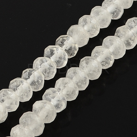 Natural Quartz Crystal Beads Strands X-G-R186-14-1