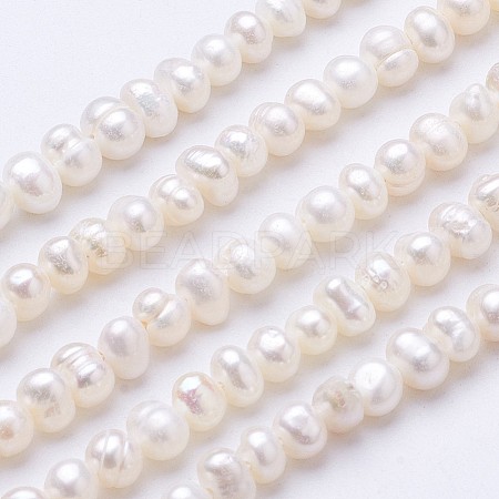 Natural Cultured Freshwater Pearl Beads Strands PEAR-F004-12-1