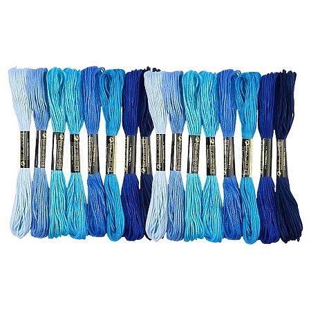 2 Bags 6-Ply Cotton Embroidery Floss DIY-DJ0005-18A-1