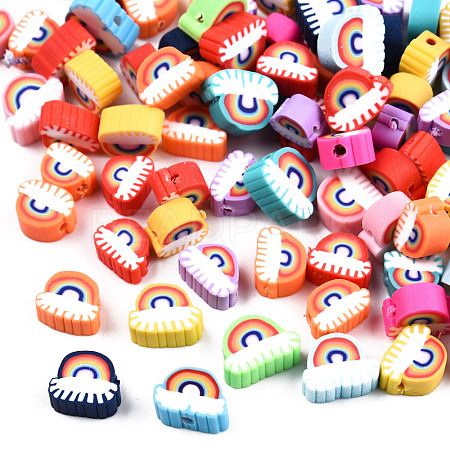 Handmade Polymer Clay Beads CLAY-N011-63-1