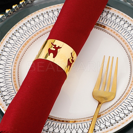 Christmas Iron & Alloy Napkin Rings XMAS-K001-02D-1