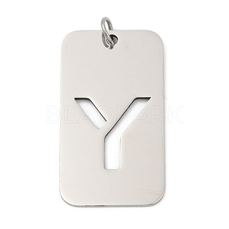 304 Stainless Steel Pendants STAS-M115-01P-Y-1