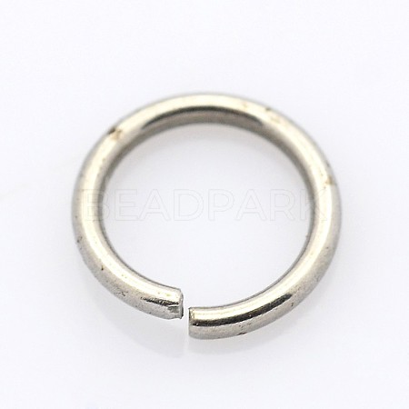 Non-Tarnish 304 Stainless Steel Open Jump Rings X-STAS-E067-04-8mm-1