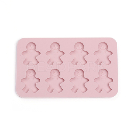Gingerbread Man Food Grade Silicone Molds DIY-I021-02-1