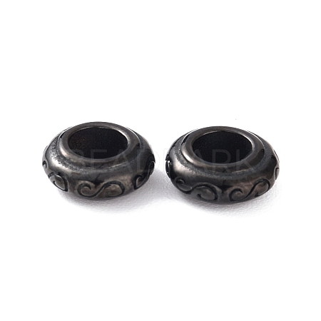 Ion Plating(IP) 304 Stainless Steel European Beads STAS-I069-12B-1