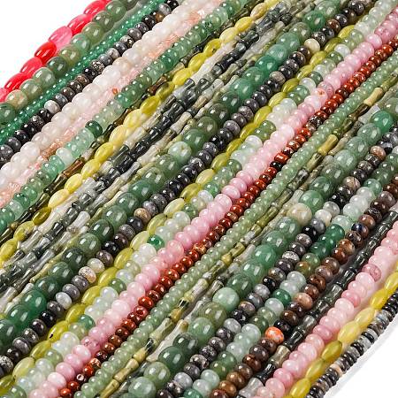 Natural Gemstone Beads Strands G-F513-04-M-1