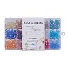 1 Box Diameter 8mm Electroplate Round Rondelle Glass Beads Faceted Multicolor Loose Beads for Jewelry Making EGLA-PH0002-8x5mm-01-6