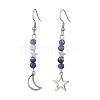 Natural Mixed Stone Dangle Earring EJEW-JE05934-3