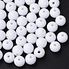 Opaque Acrylic Beads X-MACR-S370-C8mm-01-1