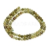 Natural Green Garnet Beads Strands GG-CBA77FB-B11-4mm-5