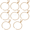 8Pcs Adjustable 304 Stainless Steel Slider Bracelets Making STAS-SC0006-03G-1