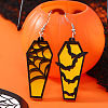 Halloween Coffin Acrylic Dangle Earrings FS-WG35652-06-2