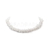 Natural Shell Fragment Irregular Beaded Bracelet & Necklace & Anklet SJEW-JS01264-9