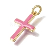 Brass Enamel Pendants KK-CBAEEA8-10D-G-2