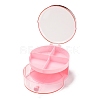 Round Plastic Jewelry Boxes LS-OBOX-F006-08-4