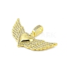 Brass Micro Pave Cubic Zirconia Pendants KK-E111-17G-2